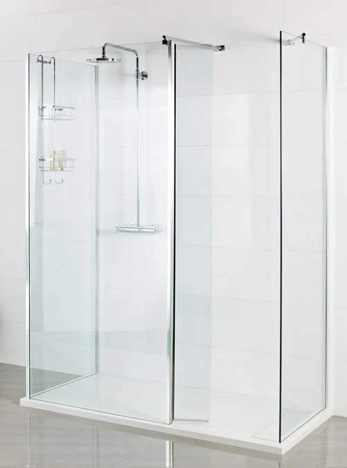 Roman Showers Select 400 Pivoting Deflector Panel 443mm Width (8mm Glass) - Clear Glass Wetroom Panel 3 Roman Showers Select 400 Pivoting Deflector Panel 443mm Width (8mm Glass) - Clear Glass Wetroom Panel
