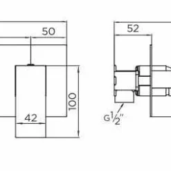 Niagara Soho Chrome Waterfall Wall Mounted Basin Mixer Tap | Modern Bathroom Fixture -Bathroom Sales Shop soho 9086 tech