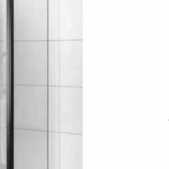 Sommer 600mm Black Wetroom Glass Panel | Modern Walk-In Shower Enclosure -Bathroom Sales Shop somer wetroom black 300mm hinged return 8