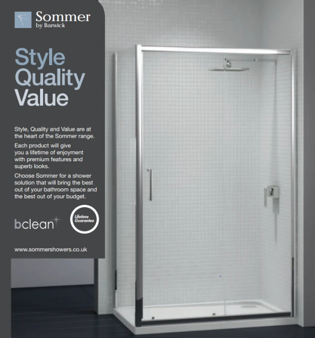 Sommer8 1100mm Sliding Shower Door | Premium Quality Shower Enclosure 5 Sommer8 1100mm Sliding Shower Door | Premium Quality Shower Enclosure - Image 3