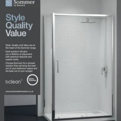 Sommer8 1600mm Sliding Shower Door - Premium Quality & Easy Installation 8 Sommer8 1600mm Sliding Shower Door - Premium Quality & Easy Installation -Bathroom Sales Shop sommer sliding additional image 5