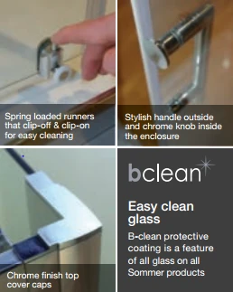 Sommer6 1000mm Sliding Shower Door - Premium Quality, Easy Installation 5 Sommer6 1000mm Sliding Shower Door - Premium Quality, Easy Installation - Image 3