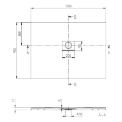 Villeroy & Boch Squaro Infinity Quaryl Shower Tray 1200 X 900 - Stone White | Durable & Stylish Rectangle Shower Tray -Bathroom Sales Shop squaro 1200x900 tech