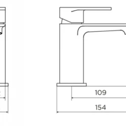 Niagara Albury Brushed Brass Monobloc Basin Mixer Tap | Premium Bathroom Tap -Bathroom Sales Shop tap tech