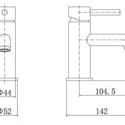 Ottone Brass Monobloc Basin Mixer Tap by Kartell | High-Quality Bathroom Tap 7 Ottone Brass Monobloc Basin Mixer Tap by Kartell | High-Quality Bathroom Tap -Bathroom Sales Shop tap140ot2 tech