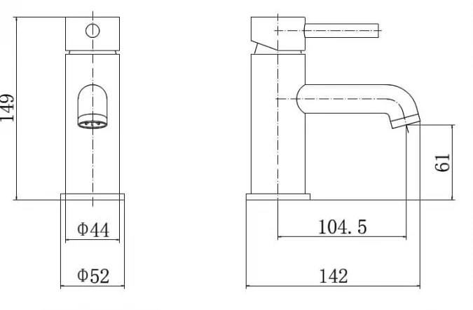 Ottone Brass Monobloc Basin Mixer Tap by Kartell | High-Quality Bathroom Tap 5 Ottone Brass Monobloc Basin Mixer Tap by Kartell | High-Quality Bathroom Tap - Image 3