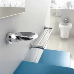 Tecno Project Chrome Towel Ring - Small - Premium Bathroom Accessory by Origins Living -Bathroom Sales Shop tecno project lifestyle 3 8