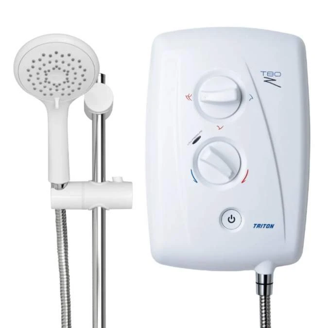 Triton T80Z Fast-Fit 9.5kW White Electric Shower - Instant Hot Water 5 Triton T80Z Fast-Fit 9.5kW White Electric Shower - Instant Hot Water - Image 3
