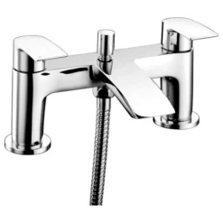 Venetian Bath Shower Mixer - Chrome Finish, Modern Bathroom Tap