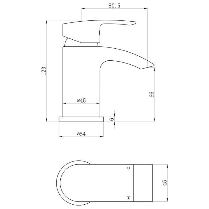 Venetian Cloakroom Basin Mixer - Modern Bathroom Tap with High-Quality Finish 5 Venetian Cloakroom Basin Mixer - Modern Bathroom Tap with High-Quality Finish - Image 3