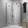 Vodas 8 Stella 800 Frameless Hinge Door Quadrant Shower Enclosure - Silver | Premium Quality -Bathroom Sales Shop vodas 8 stella chrome quad 1