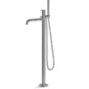 Vema Tiber Stainless Steel Floor Standing Bath Shower Mixer Tap | Modern Bathroom Taps -Bathroom Sales Shop wDITB1066