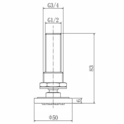 Niagara Round Chrome Body Jets - Premium Shower Accessories -Bathroom Sales Shop wEquate 9335 Sizes