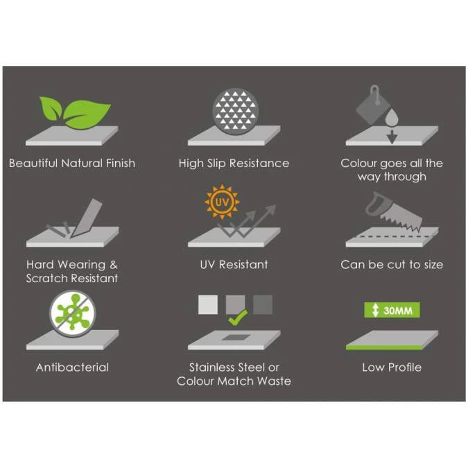 Essenza Graphite Slate Shower Tray - Custom Cut to Size | Premium Quality 10 Essenza Graphite Slate Shower Tray - Custom Cut to Size | Premium Quality - Image 8