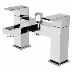 Vema Lys Chrome Deck Mounted Bath Shower Mixer Tap - Modern Bathroom Design (DITB2140)