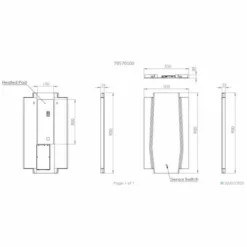 HIB Maxim LED Bathroom Mirror 900 X 500mm - Modern Illuminated Vanity Mirror -Bathroom Sales Shop wMaxim 50 Sizes