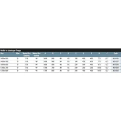 Vantage Walk In Shower Tray 1700mm x 700mm - High-Quality Eastbrook Shower Base 7 Vantage Walk In Shower Tray 1700mm x 700mm - High-Quality Eastbrook Shower Base -Bathroom Sales Shop wSizes Vantage Walk In Tray 1