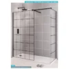 Vantage 2000 Matt Black 700mm Walk In Shower Screen - Eastbrook | Modern Shower Enclosure -Bathroom Sales Shop wVantage Black Grid 4