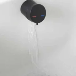 Matt Black Overflow Bath Filler Tap - Sleek Modern Design | Bath Wastes & Taps 11 Matt Black Overflow Bath Filler Tap - Sleek Modern Design | Bath Wastes & Taps -Bathroom Sales Shop waste103orb