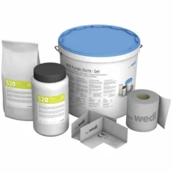 Wedi Fundo Ligno Floor Level Shower Tray - Offset (End) Drain - 1200 x 900mm | Wet Room Kit -Bathroom Sales Shop wedi fundo sealing set new