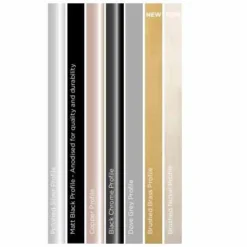 Aquadart 1600mm Wetroom 10 Shower Screen | Premium Walk-In Shower Enclosure -Bathroom Sales Shop wetroom 10 profiles