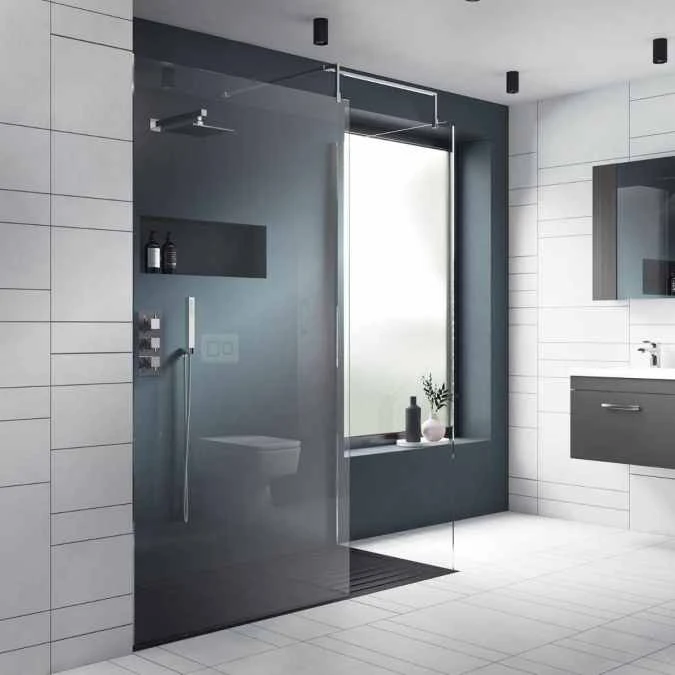 800mm Walk In Shower Screen - Nuie | Premium Wetroom Glass for Modern Bathrooms 3 800mm Walk In Shower Screen - Nuie | Premium Wetroom Glass for Modern Bathrooms