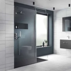 1400mm Walk In Shower Screen - Nuie | High-Quality Walk-In Shower Glass