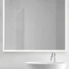 The White Space Frame LED Bathroom Mirror - 70 X 70cm | Modern Illuminated Mirror for Bathrooms