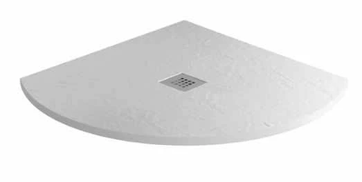 MX Minerals 800 X 800mm Ice White Slate Effect Quadrant Shower Tray | Premium Quality 3 MX Minerals 800 X 800mm Ice White Slate Effect Quadrant Shower Tray | Premium Quality