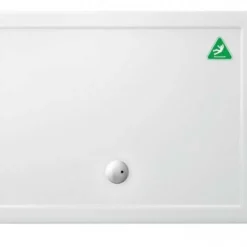 Zamori Anti-Slip Rectangular Shower Tray 1200 x 900mm with Central Waste - Z1176A