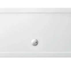 Zamori Anti-Slip Rectangular Shower Tray - 1600mm x 700mm with Central Waste - Z1182A