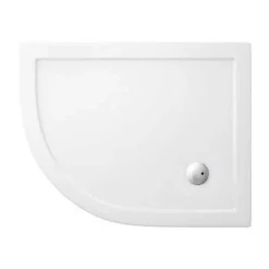 Zamori Offset Quadrant Shower Tray 1000 x 800 - Left Hand | Z1199 | Durable & Stylish