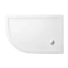 Zamori Offset Quadrant Shower Tray 1200 x 800mm - Left Hand - Z1201 | High-Quality Showering Solution -Bathroom Sales Shop zamori offset quadrant Z1201