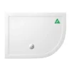 Zamori Anti-Slip Offset Quadrant Shower Tray - 1200 x 900mm, Right Hand - Z1204A -Bathroom Sales Shop zamori offset quadrant Z1204A