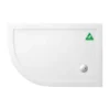 Zamori Anti-Slip Offset Quadrant Shower Tray 1200 x 800mm - Left Hand - Z1201A -Bathroom Sales Shop zamori quadrant Z1201A